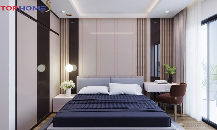 Thiết kế nội thất phòng ngủ theo phong cách hiện đơn giản, đầy ấn tượng