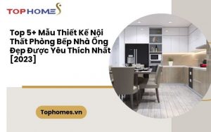 thiết kế nội thất phòng bếp nhà ống